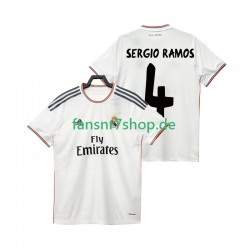 Real Madrid fußball trikot SERGIO RAMOS 4 2013 2014 Herren Heim Retro Kurzarm
