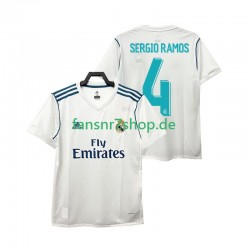 Real Madrid fußball trikot SERGIO RAMOS 4 2017 2018 Herren Heim Retro Kurzarm