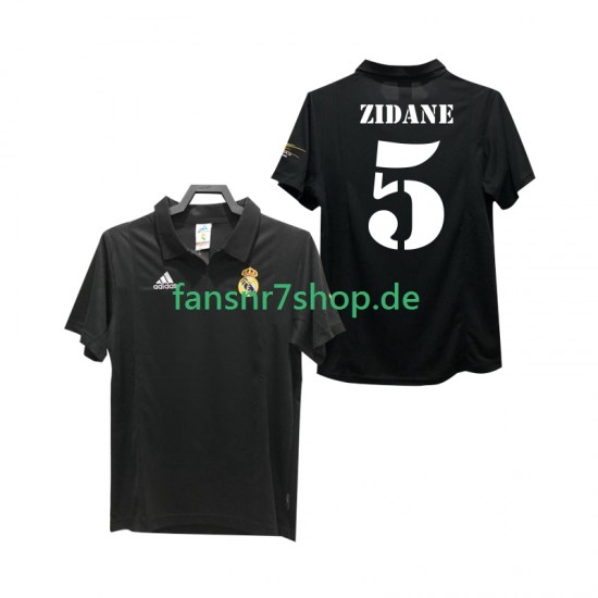 Real Madrid fußball trikot ZIDANE 5 2002 2003 Herren Auswärts Retro Kurzarm