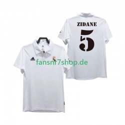 Real Madrid fußball trikot ZIDANE 5 2002 2003 Herren Heim Retro Kurzarm