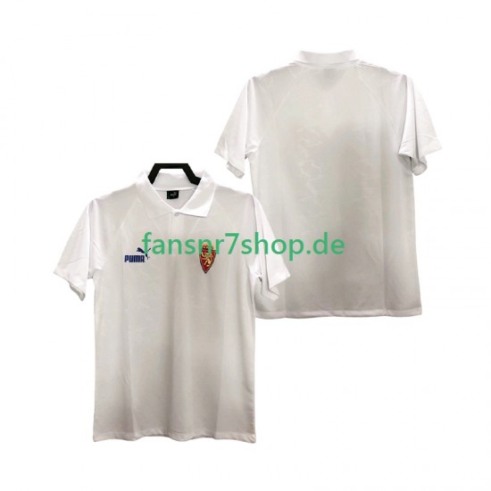 Real Zaragoza fußball trikot 1995 Herren Heim Retro Kurzarm