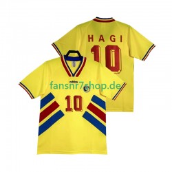 Rumänien fußball trikot Hagi 10 Herren Heim Retro 1994 Kurzarm