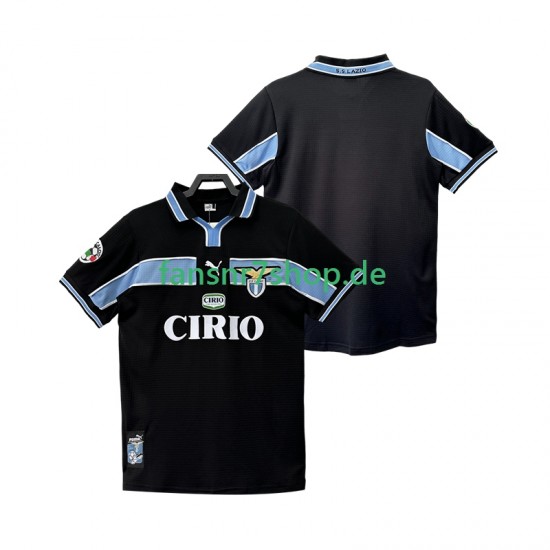 Lazio Rom fußball trikot 1998 Herren Auswärts Retro 1999 Kurzarm