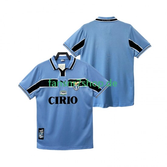 Lazio Rom fußball trikot 1998 Herren Heim Retro 1999 Kurzarm