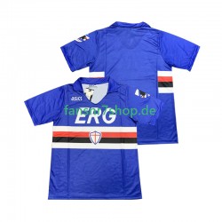 Sampdoria Genua fußball trikot 1991 Herren Heim Retro 1990 Kurzarm