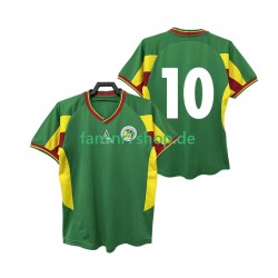 Senegal fußball trikot 10 2002 Herren Auswärts Retro Kurzarm
