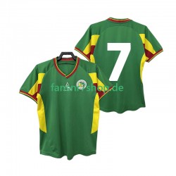 Senegal fußball trikot 7 2002 Herren Auswärts Retro Kurzarm