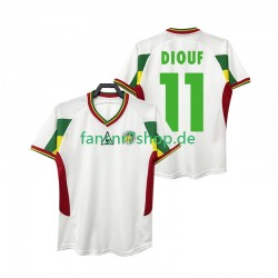 Senegal fußball trikot DIOUF 11 2002 Herren Heim Retro Kurzarm
