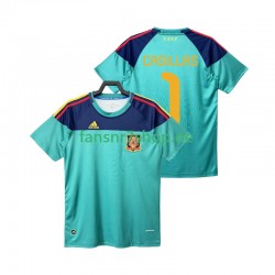 Spanien fußball trikot Casillas 1 Torhüter Herren Heim Retro 2010 Kurzarm