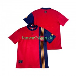Spanien fußball trikot 1996 Herren Heim Retro Kurzarm