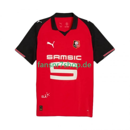 Stade Rennes fußball trikot Herren Heim 2025-2026 Kurzarm