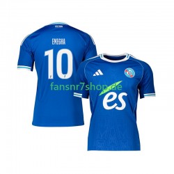 Strasbourg fußball trikot Emanuel Emegha 10 Herren Heim 2025-2026 Kurzarm