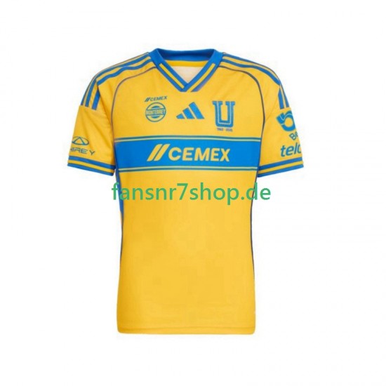 UANL Tigres fußball trikot Herren Heim 2025-2026 Kurzarm