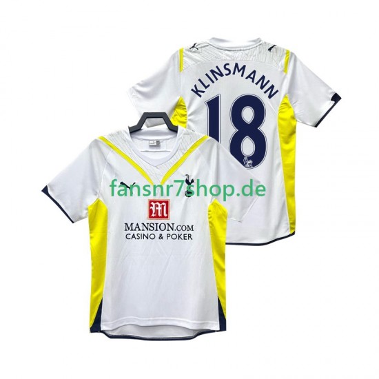 Tottenham Hotspur fußball trikot KLINSMANN 18 2009 Herren Heim Retro 2010 Kurzarm