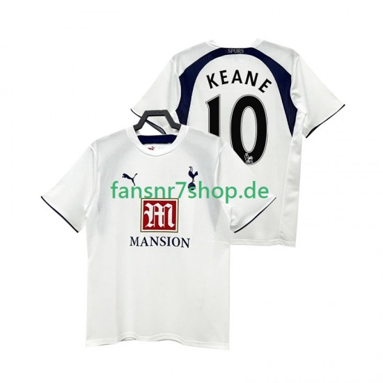 Tottenham Hotspur fußball trikot Keane 10 2007 Herren Heim Retro 2006 Kurzarm