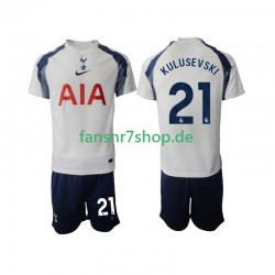 Tottenham Hotspur fußball trikot Kulusevski 21 Kinder Heim 2025-2026 Kurzarm