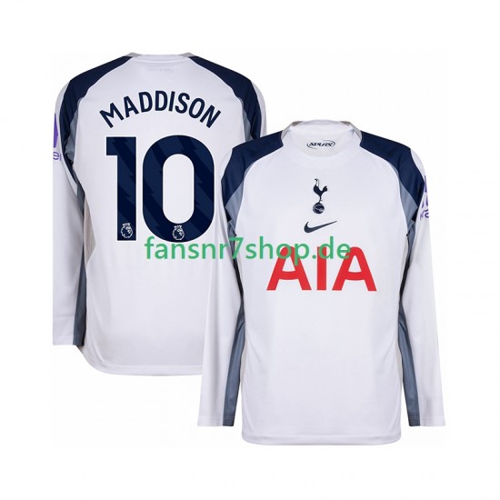 Tottenham Hotspur fußball trikot Maddison 10 Herren Heim 2025-2026 Langarm