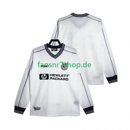 Tottenham Hotspur fußball trikot 1997 Herren Heim Retro 1999 Langarm