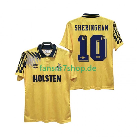 Tottenham Hotspur fußball trikot SHERINGHAM 10 1992 Herren Auswärts Retro 1994 Kurzarm