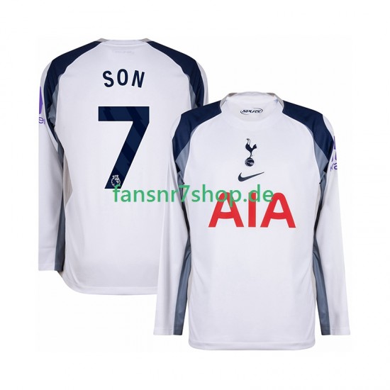 Tottenham Hotspur fußball trikot Son Heung-Min 7 Herren Heim 2025-2026 Langarm
