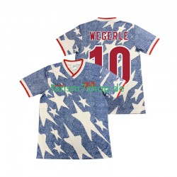 USA fußball trikot WEGERLE 10 Herren Auswärts Retro 1994 Kurzarm