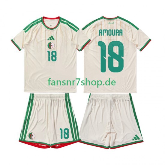 Algerien fußball trikot Mohamed Amoura 18 Kinder Heim 2026 Kurzarm Algerien fußball trikot Mohamed Amoura 18 Kinder Heim 2026 Kurzarm