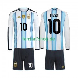 Argentinien fußball trikot WM 2026 Lionel Messi 10 Kinder Heim Langarm