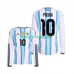 Argentinien fußball trikot WM 2026 Lionel Messi 10 Herren Heim Langarm