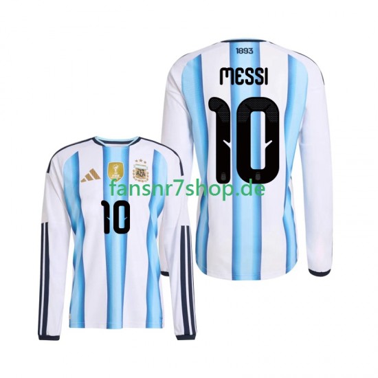 Argentinien fußball trikot WM 2026 Lionel Messi 10 Herren Heim Langarm