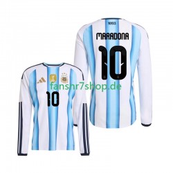 Argentinien fußball trikot WM 2026 Maradona 10 Herren Heim Langarm