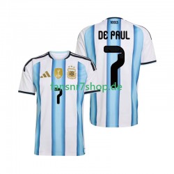 Argentinien fußball trikot WM 2026 Rodrigo De Paul 7 Herren Heim Kurzarm