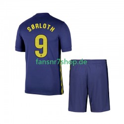 Atlético Madrid fußball trikot Alexander Sorloth 9 Kinder Auswärts 2025-2026 Kurzarm