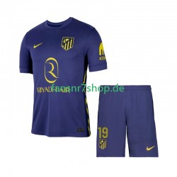 Atlético Madrid fußball trikot Julian Alvarez 19 Kinder Auswärts 2025-2026 Kurzarm