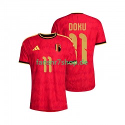 Belgien fußball trikot WM 2026 Jeremy Doku 11 Herren Heim Kurzarm
