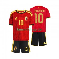 Belgien fußball trikot WM 2026 Leandro Trossard 10 Kinder Heim Kurzarm