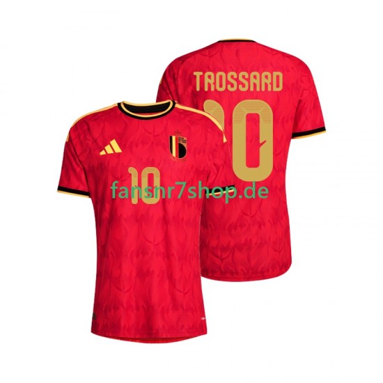 Belgien fußball trikot WM 2026 Leandro Trossard 10 Herren Heim Kurzarm