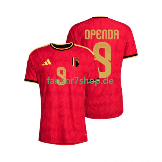 Belgien fußball trikot WM 2026 Openda 9 Herren Heim Kurzarm