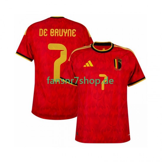 Belgien fußball trikot WM 2026 de bruyne 7 Herren Heim Kurzarm
