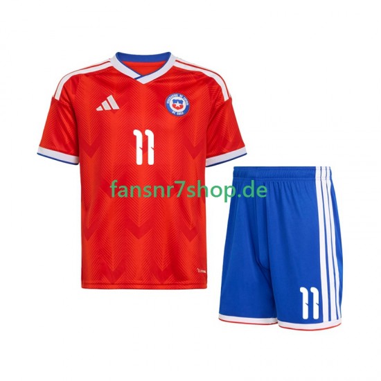 Chile fußball trikot Lucas Cepeda 11 Kinder Heim 2026 Kurzarm