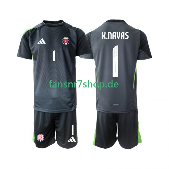 Costa Rica fußball trikot Keylor Navas 1 Torhüter Kinder Auswärts 2025 Kurzarm Costa Rica fußball trikot Keylor Navas 1 Torhüter Kinder Auswärts 2025 Kurzarm