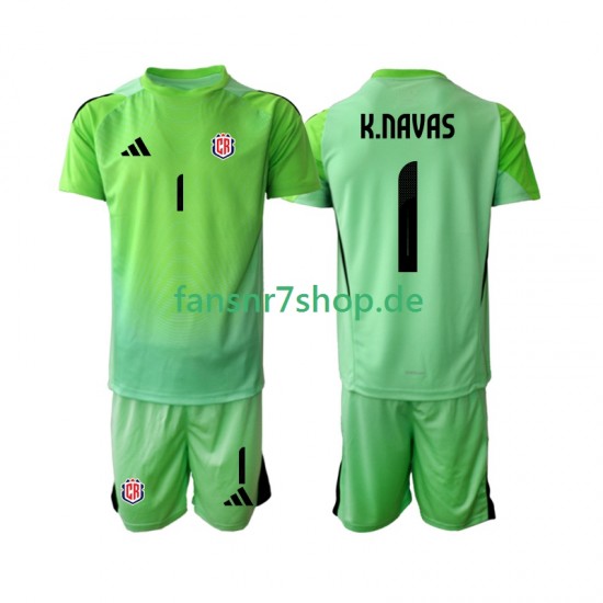 Costa Rica fußball trikot Keylor Navas 1 Torhüter Kinder Heim 2025 Kurzarm