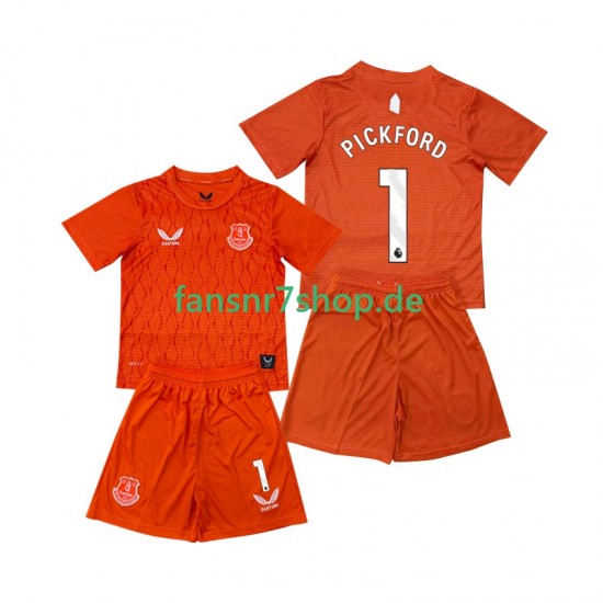 Everton fußball trikot FC Pickford 1 Torhüter Kinder Ausweich 2025-2026 Kurzarm