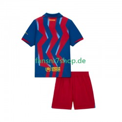 FC Barcelona fußball trikot Kinder Viertes 2025-2026 Kurzarm