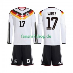 Deutschland fußball trikot WM 2026 Florian Wirtz 17 Kinder Heim Langarm