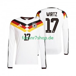Deutschland fußball trikot WM 2026 Florian Wirtz 17 Herren Heim Langarm