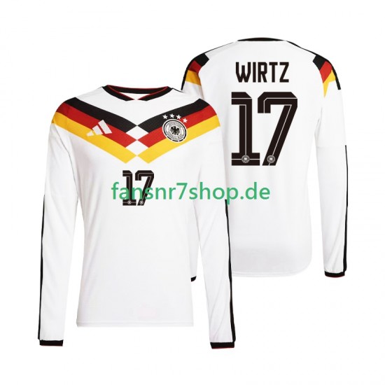Deutschland fußball trikot WM 2026 Florian Wirtz 17 Herren Heim Langarm