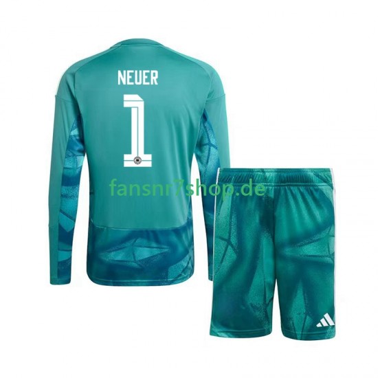 Deutschland fußball trikot WM 2026 Manuel Neuer 1 Torhüter Kinder Heim Langarm