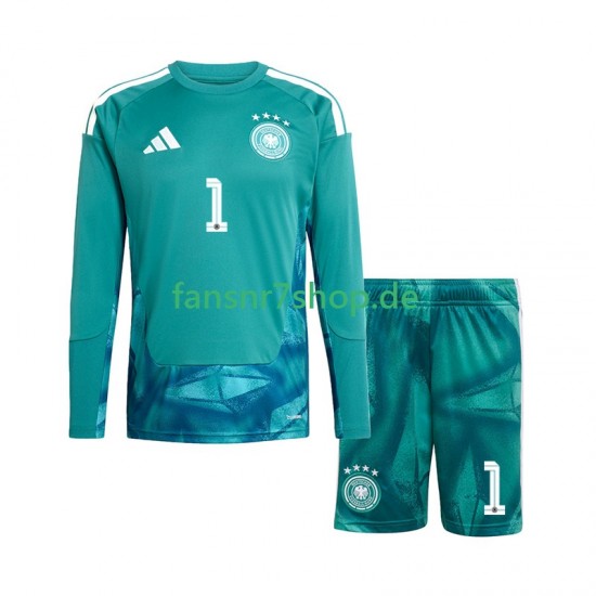 Deutschland fußball trikot WM 2026 Manuel Neuer 1 Torhüter Kinder Heim Langarm