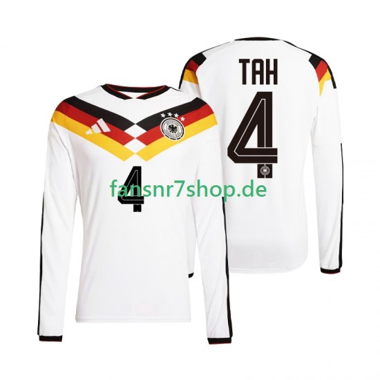 Deutschland fußball trikot WM 2026 Jonathan Tah 4 Herren Heim Langarm