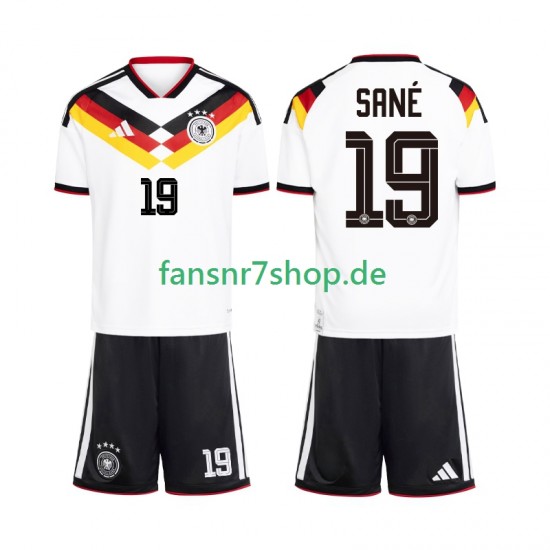 Deutschland fußball trikot WM 2026 Leroy Sane 19 Kinder Heim Kurzarm Deutschland fußball trikot WM 2026 Leroy Sane 19 Kinder Heim Kurzarm